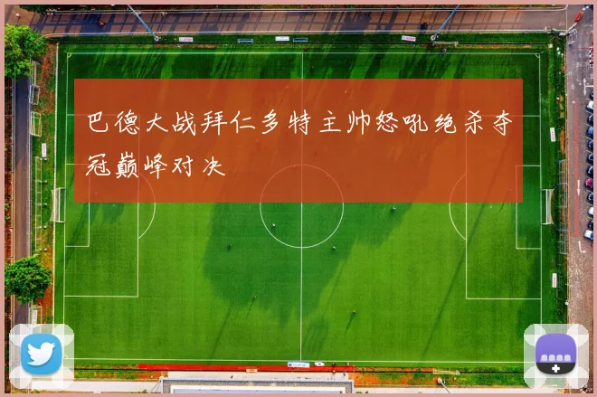 巴德大战拜仁多特主帅怒吼绝杀夺冠巅峰对决